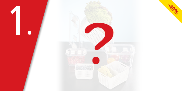 Frischhaltedosen mit Korb, 3 Stück