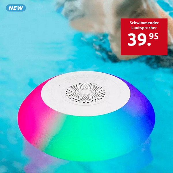 Schwimmender Lautsprecher «Portable Spa», mit LED