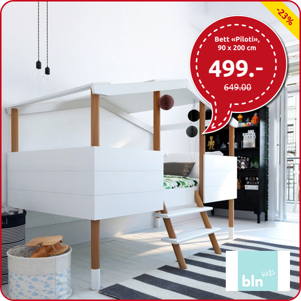 Bett «Piloti», 90 x 200 cm