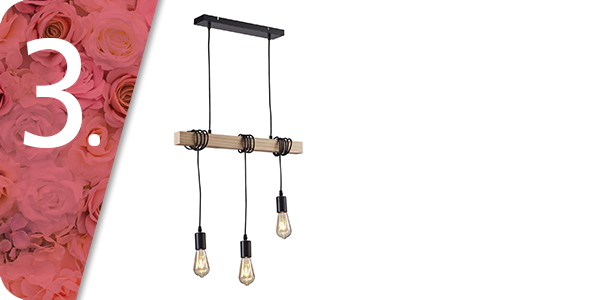 Hängelampe «Industrie», 3 Glühlampen
