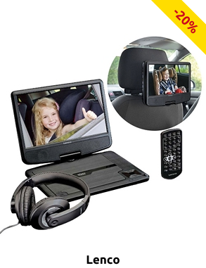 Lenco Tragbarer DVD-Spieler, 9"