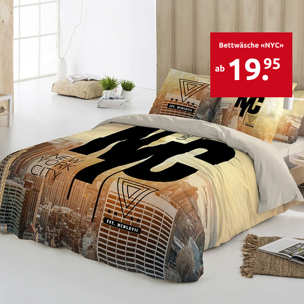 Bettwäsche «NYC»