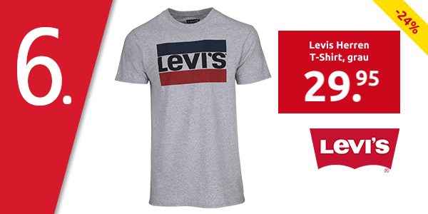 Levis Herren T-Shirt, grau