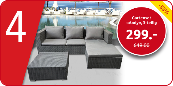 Gartenset «Andy», 3-teilig