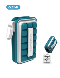 Eiswürfelbehälter «Icebreaker Pop Water Blue»,18 Eiswürfel