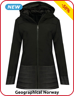 Geographical Norway Expedition Damenparka «Brunetta», schwarz