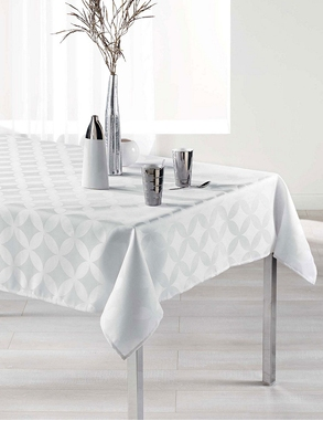 Tischdecke «Tivolina», 140 x 300 cm, weiss