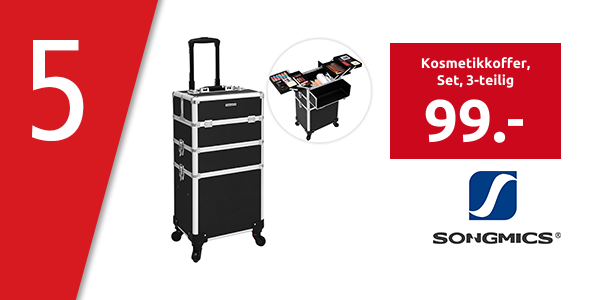 SONGMICS Kosmetikkoffer, Set, 3-teilig