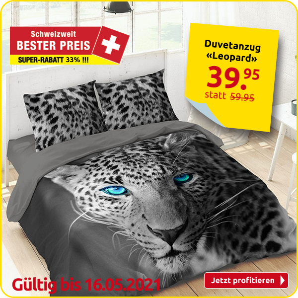 Duvetanzug «Leopard» 160 x 210 cm