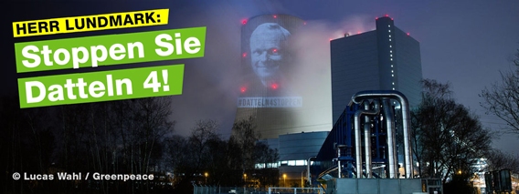 Projektion am Kraftwerk
