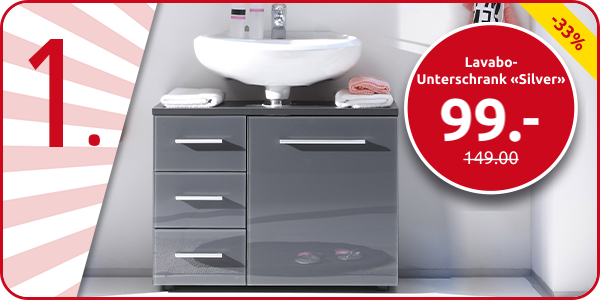 Lavabo-Unterschrank «Silver»