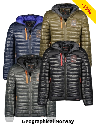 GEOGRAPHICAL NORWAY EXPEDITION Daunenjacke für Herren «Briout», wattiert, schwarz