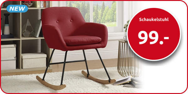 Schaukelstuhl, rot
