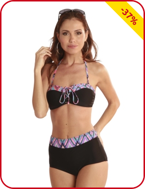 Bikini mit figurfreundlichem Boxerslip