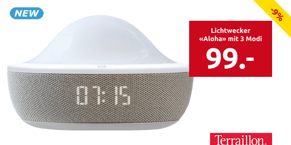 Terraillon Lichtwecker «Aloha» mit 3 Modi