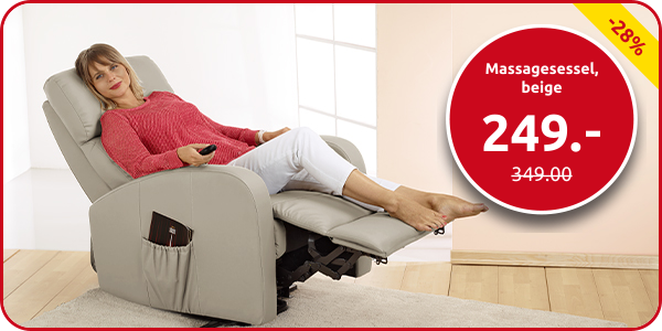 Massagesessel aus PU, beige