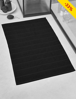 Badteppich, 50x80 cm, anthrazit
