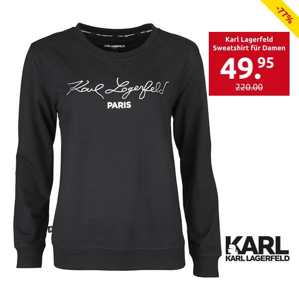 Karl Lagerfeld Sweatshirt für Damen, schwarz