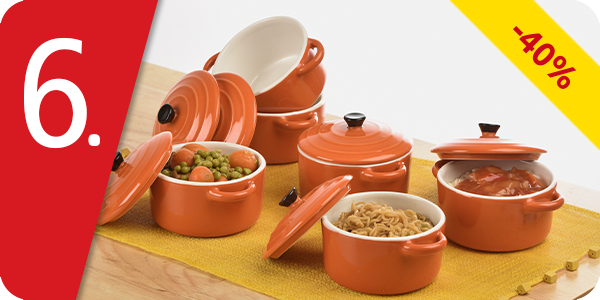 Mini-Bräter-Set, 6-teilig