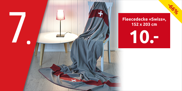 Fleecedecke «Swiss», 152 x 203 cm
