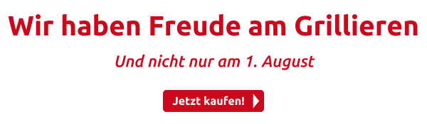 Wir haben Freude am Grillieren