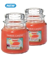 Duft-Kerzen «Passion Fruit Martini», saure, moschusartige und fruchtige Noten, 2 Stück