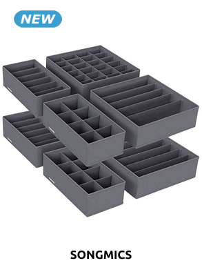 SONGMICS Schubladenorganizer-Boxen, 8er-Set