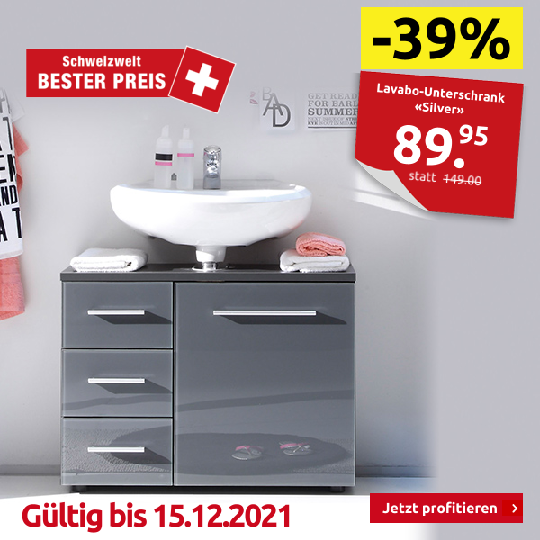Lavabo-Unterschrank «Silver»