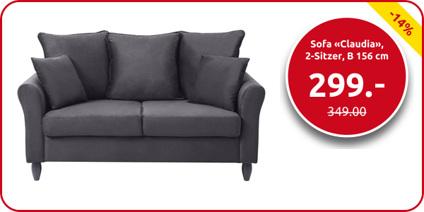 Sofa «Claudia», 2-Sitzer, B 156 cm