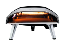 Ooni Koda 16 Pizzaofen Gas 63,4x52x37 cm Edelstahl silberschwarz L-förmige Flamme benutzerfreundlich und Sofortgaszündung