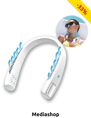 Tragbarer Nackenventilator «Cool 2 Go», Länge verstellbar 15 - 42 cm
