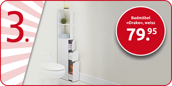 Badmöbel «Drake», weiss