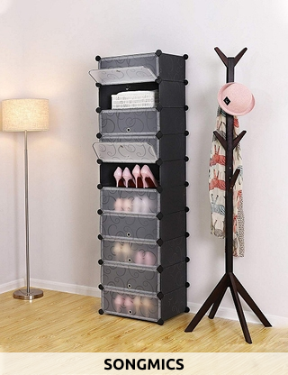 SONGMICS Aufbewahrungs-Schrank, auch für Schuhe