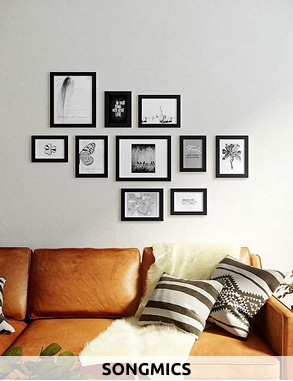 SONGMICS Fotorahmen, 10er-Set, schwarz