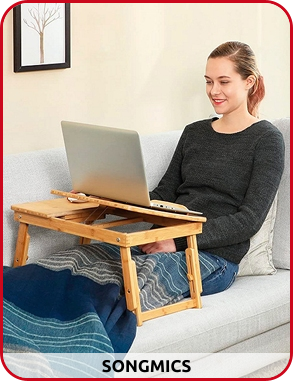 SONGMICS Bambus-Tablett für Computer
