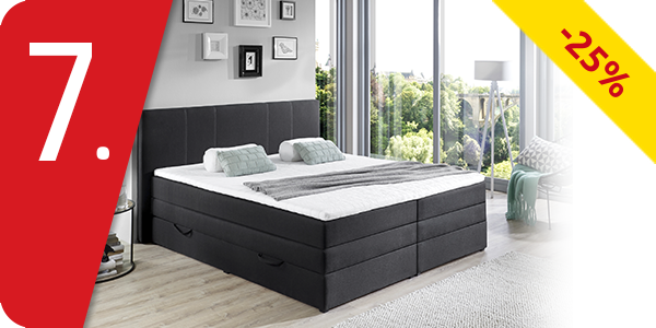 Boxspring-Bett «Hills», feste Matratze, 160 x 200 cm