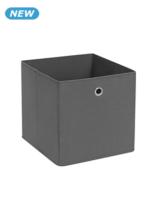 Aufbewahrungsbox aus Vlies, grau