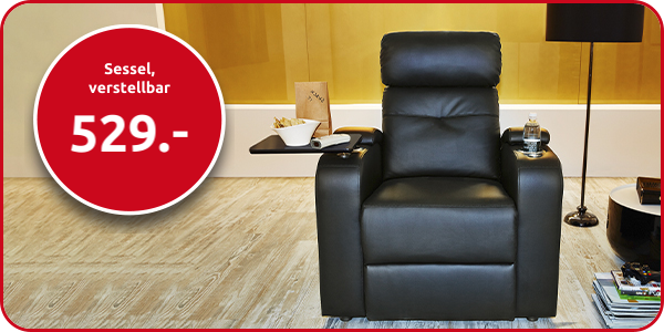 Sessel "movie 1", durch Körperdruck verstellbar