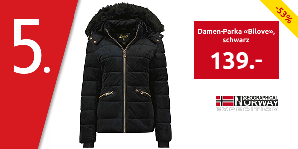 Geographical Norway Damen-Parka «Bilove», schwarz