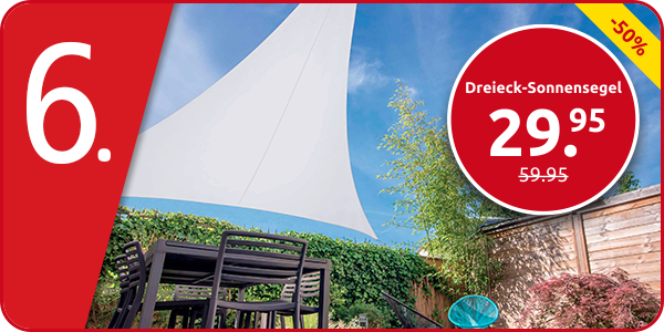 Dreieck-Sonnensegel 3,6 m