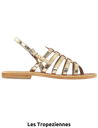 Les Tropeziennes Sandalen «Hérisson», golden