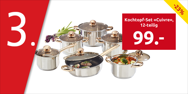 Kochtopf-Set «Cuivre», 12-teilig