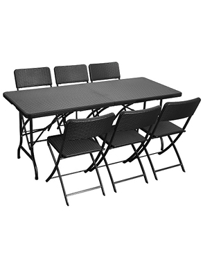 Klapptisch mit 6 Klappstühlen «Fiesta»