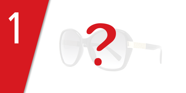 Guess Damensonnenbrille mit Dekoelement, schwarz