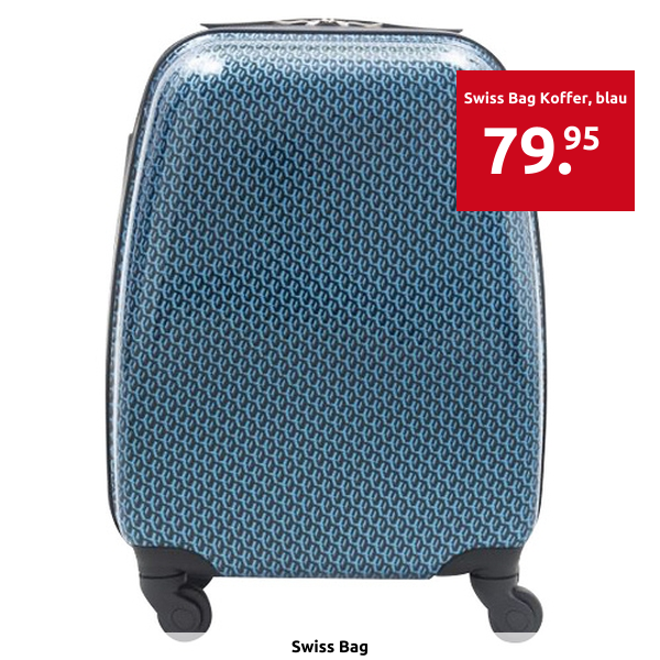 Swiss Bag Koffer «Trolley Geometric Easyjet», blau