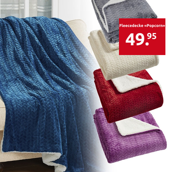 Fleecedecke «Popcorn»