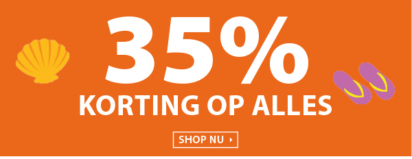 35% korting op alles!