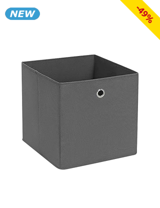 Aufbewahrungsbox aus Vlies, grau