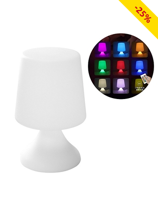 LED-Leuchte «Nomade», kabellos, 16 Farben, mit Fernbedienung