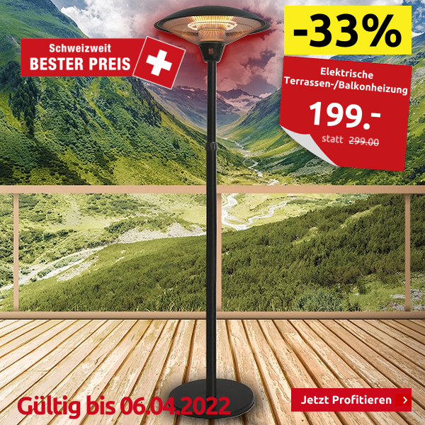 Elektrische Terrassen-/Balkonheizung